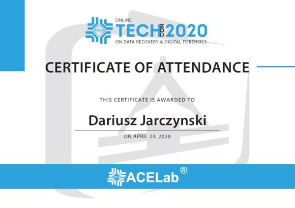 certyfikat - konferencja
